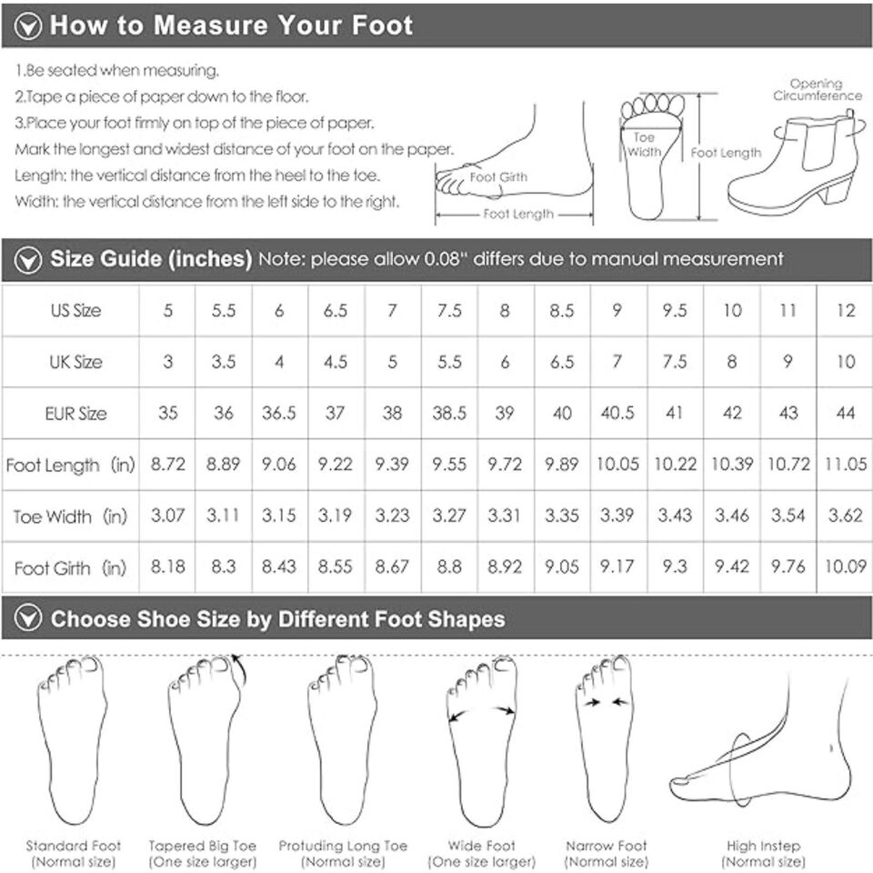 Women’s Chunky Heel Ankle Booties Zippered boots Brown 8.5