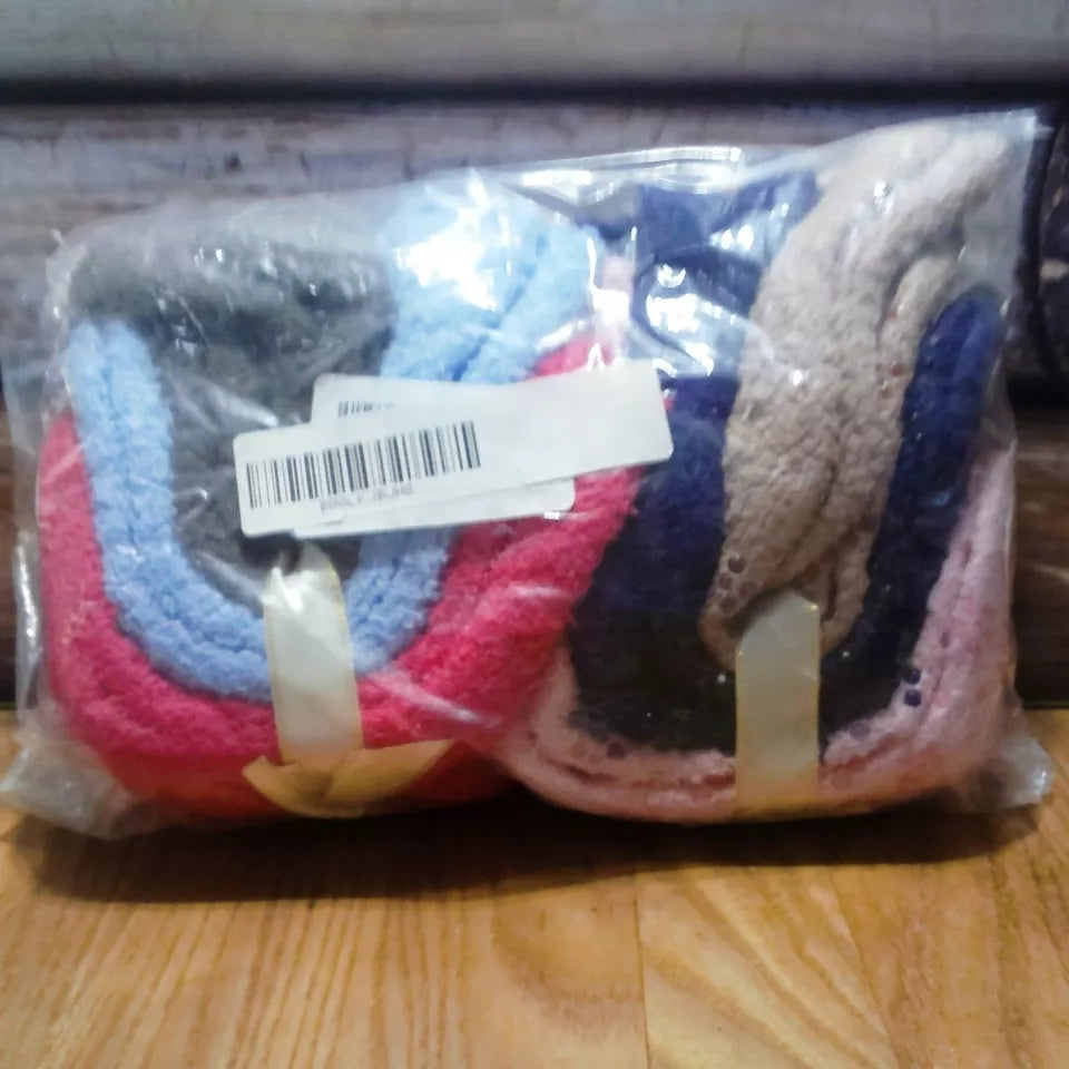 6 Pairs Womens Cozy Slipper Socks Fuzzy Sock Multi Colors Size 9-11