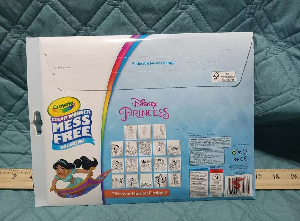 Crayola Wonder Disney Princess Pages Mess Free Coloring, Gift for Kids, Age 3-6