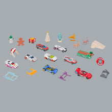 Load image into Gallery viewer, Hot Wheels 2023 Advent Calendar 8 Hot Wheels Cars &amp; 16 Accessories &amp; Playmat Box
