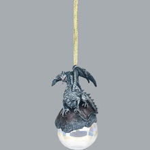 Load image into Gallery viewer, Checkmate Dragon Ornament Ball by Ruth Thompson (Silver)
