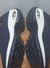 Load image into Gallery viewer, Slip on Sock Sneakers Mesh Shoes Wedge Comfort AirCushion Platform Navy Blue 8.5

