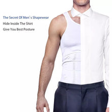 Load image into Gallery viewer, Slimming Body Shaper Vest Shirt Abs Abdomen Slim Large chest size 38&quot;-40&quot; White
