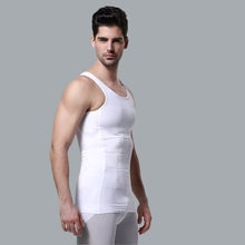Load image into Gallery viewer, Slimming Body Shaper Vest Shirt Abs Abdomen Slim Large chest size 38&quot;-40&quot; White
