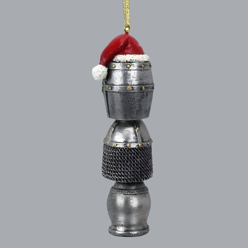 Medieval Helms Totem Holiday Ornament 1½"Wx2"Dx5"H