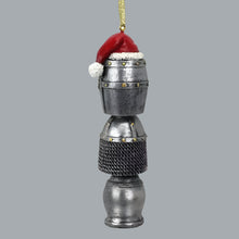 Load image into Gallery viewer, Medieval Helms Totem Holiday Ornament 1½&quot;Wx2&quot;Dx5&quot;H
