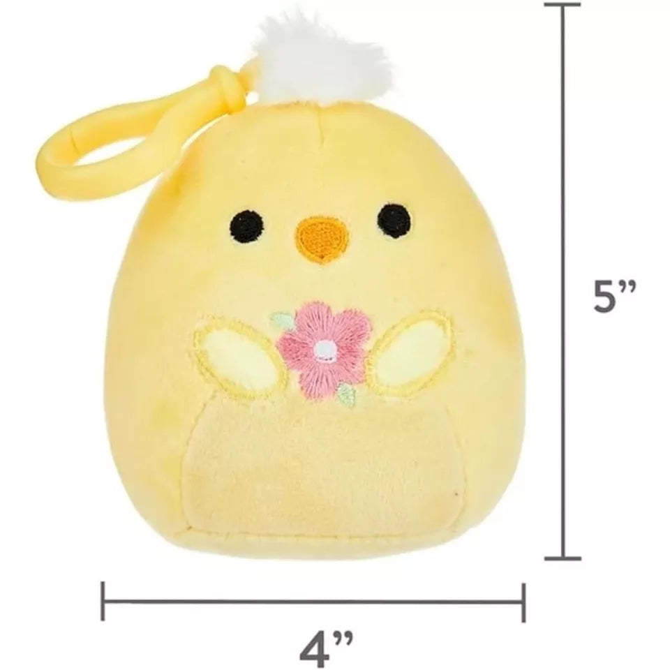 squishmallows 3.5" Easter Clip-On Triston The Chick