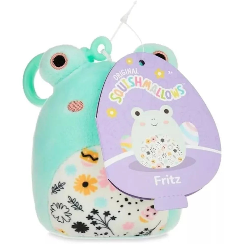 Squishmallows 3.5" Easter Clip-On Fritz The Frog