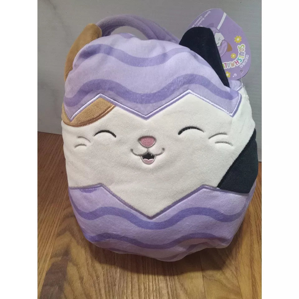 Squishmallows 2024 Easter Basket 12" Cam The Cat "Egg" Animal Plush Doll Toy NWT