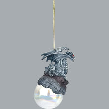 Load image into Gallery viewer, Checkmate Dragon Ornament Ball by Ruth Thompson (Silver)
