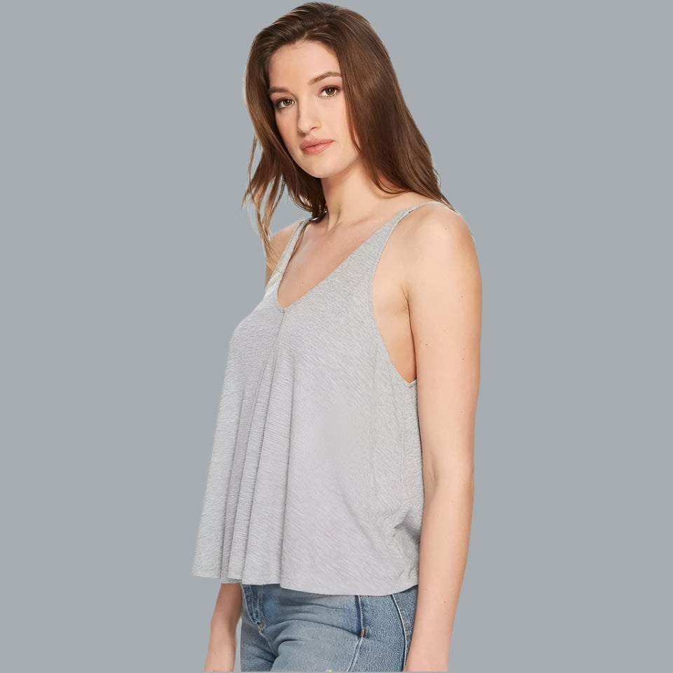 Free People Dani Tank Top Grey MEDIUM