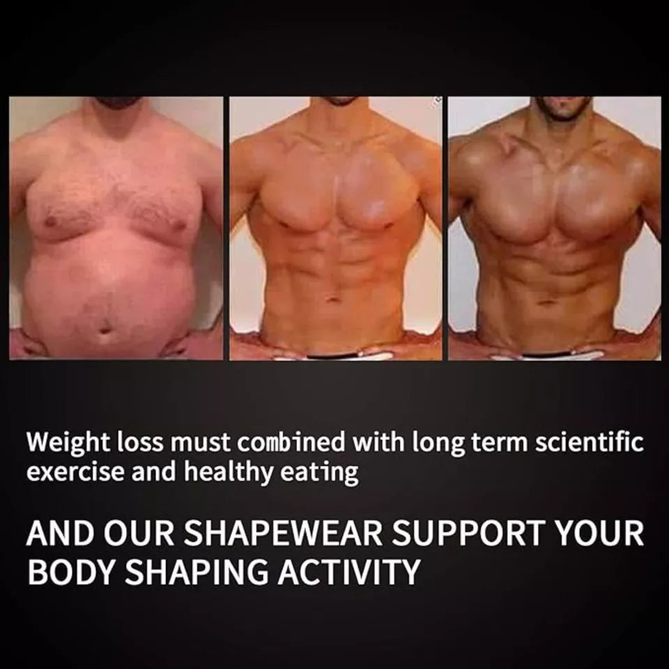 Slimming Body Shaper Vest Chest Compression Shirt Tank Top Undershirt 3X Gray