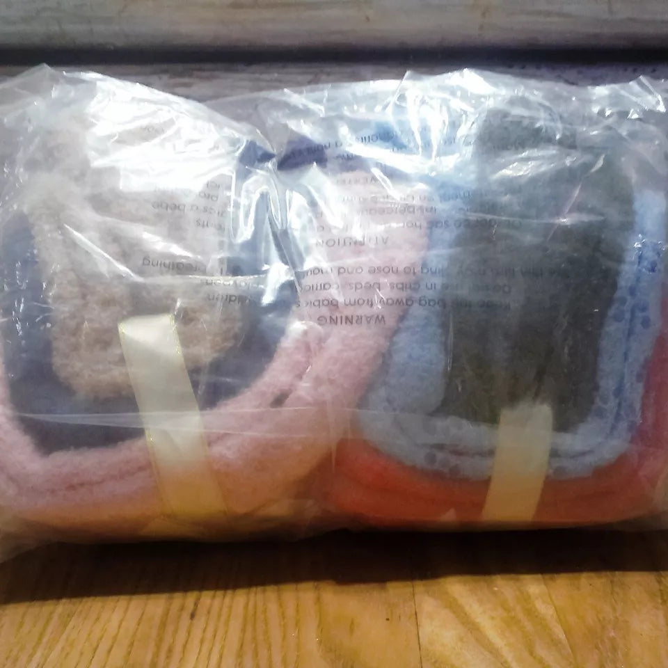 6 Pairs Womens Cozy Slipper Socks Fuzzy Sock Multi Colors Size 9-11