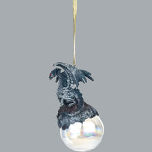 Load image into Gallery viewer, Checkmate Dragon Ornament Ball by Ruth Thompson (Silver)
