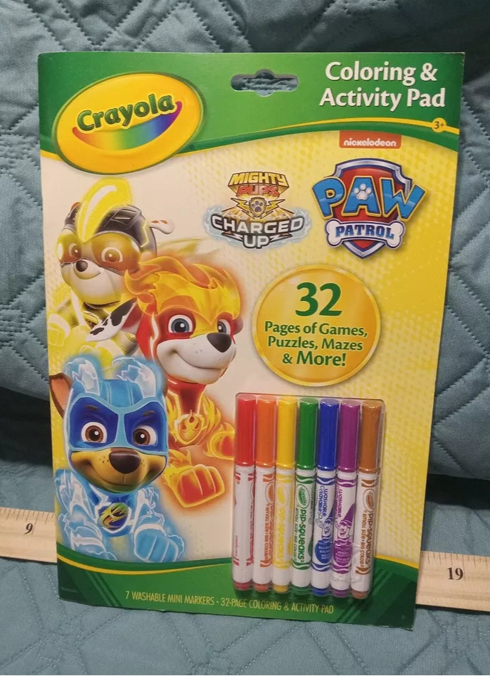 Crayola Paw Patrol Coloring & Activity Pad, 32 Pages & 7 Markers