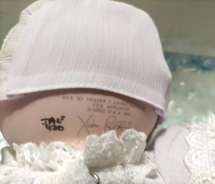 Vintage 1985 Porcelain Cabbage Patch Kids Doll Jenifer Alice Iob