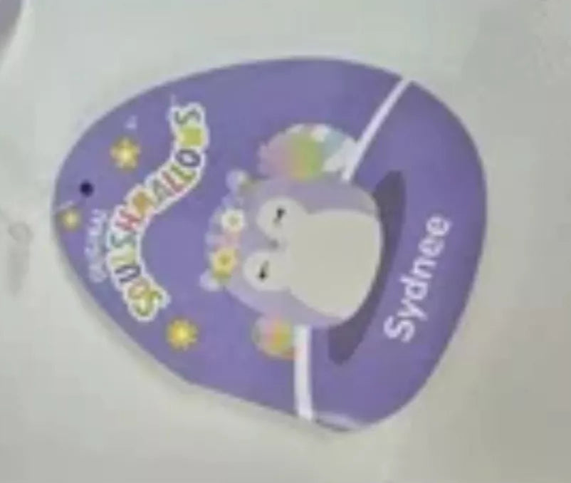 Squishmallows Plush 3.5 Inch Sydnee the Purple Squirrel With Floral Headband