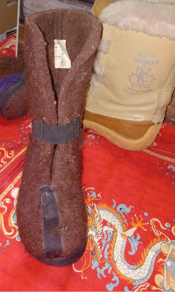 Sorel Nanook Snow Winter Tan Leather Wool Liners Lace Up Boots WOMENS GB 5 US 7