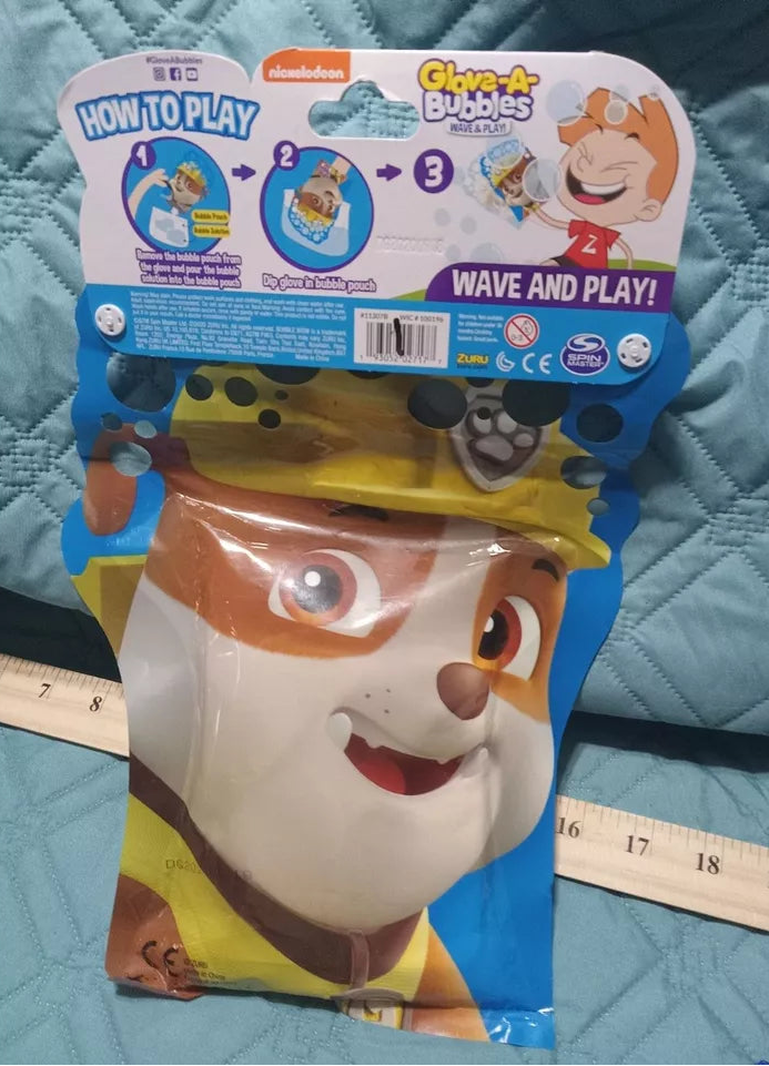 ZURU Bubble Wow Paw Patrol Wow Glove-A-Bubbles Wave & Play