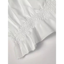 Load image into Gallery viewer, Off Shoulder Ruffle Trim Blouse, Casual Long Sleeve Blouse XXL 14 White
