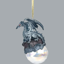 Load image into Gallery viewer, Checkmate Dragon Ornament Ball by Ruth Thompson (Silver)
