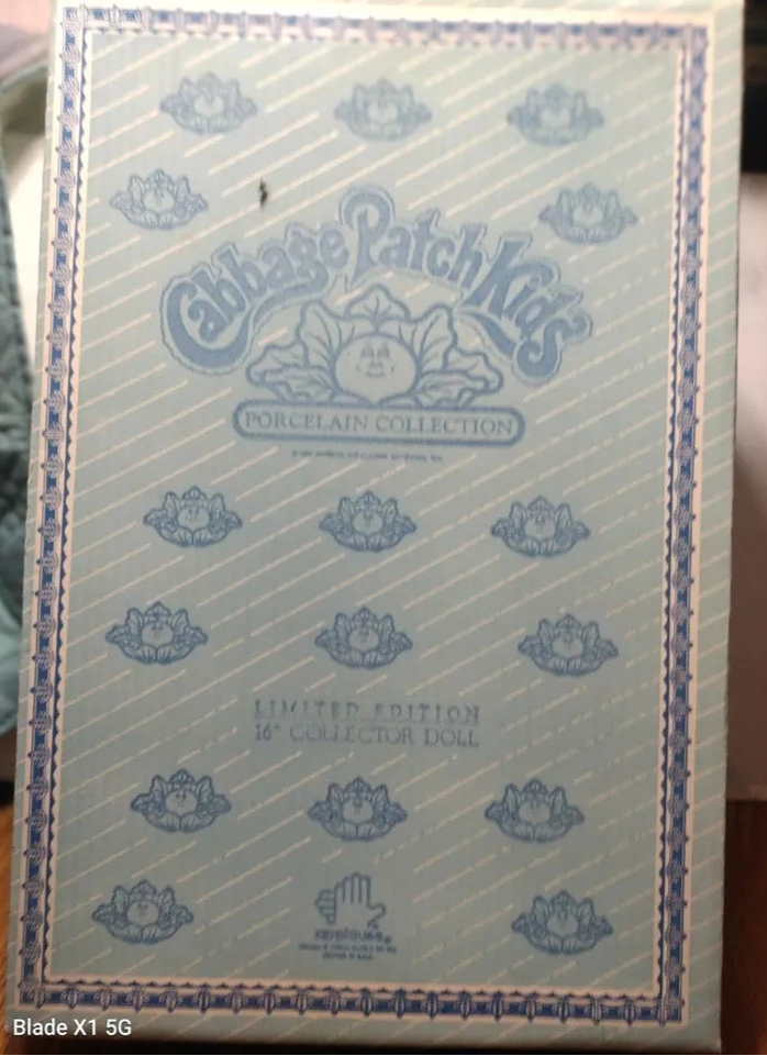 Vintage 1985 Porcelain Cabbage Patch Kids Doll Jenifer Alice Iob