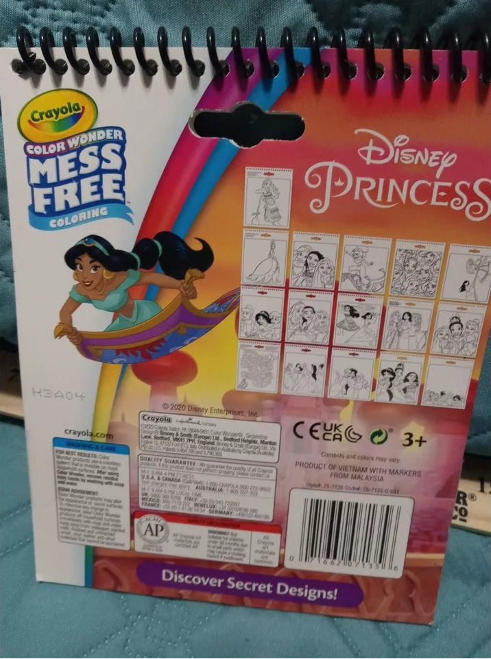Crayola Color Wonder Disney Princess Coloring & Activity Pad, Mess Free Coloring