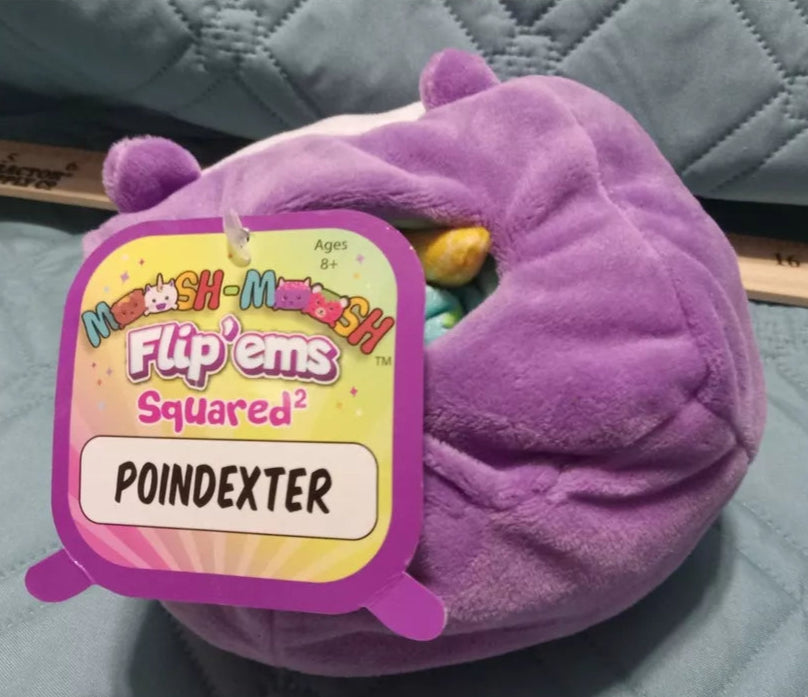 Poindexter the Narwhal Plushie Moosh Moosh Flip’ems Poindexter