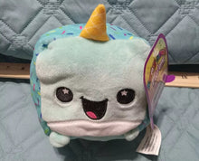 Load image into Gallery viewer, Poindexter the Narwhal Plushie Moosh Moosh Flip’ems Poindexter
