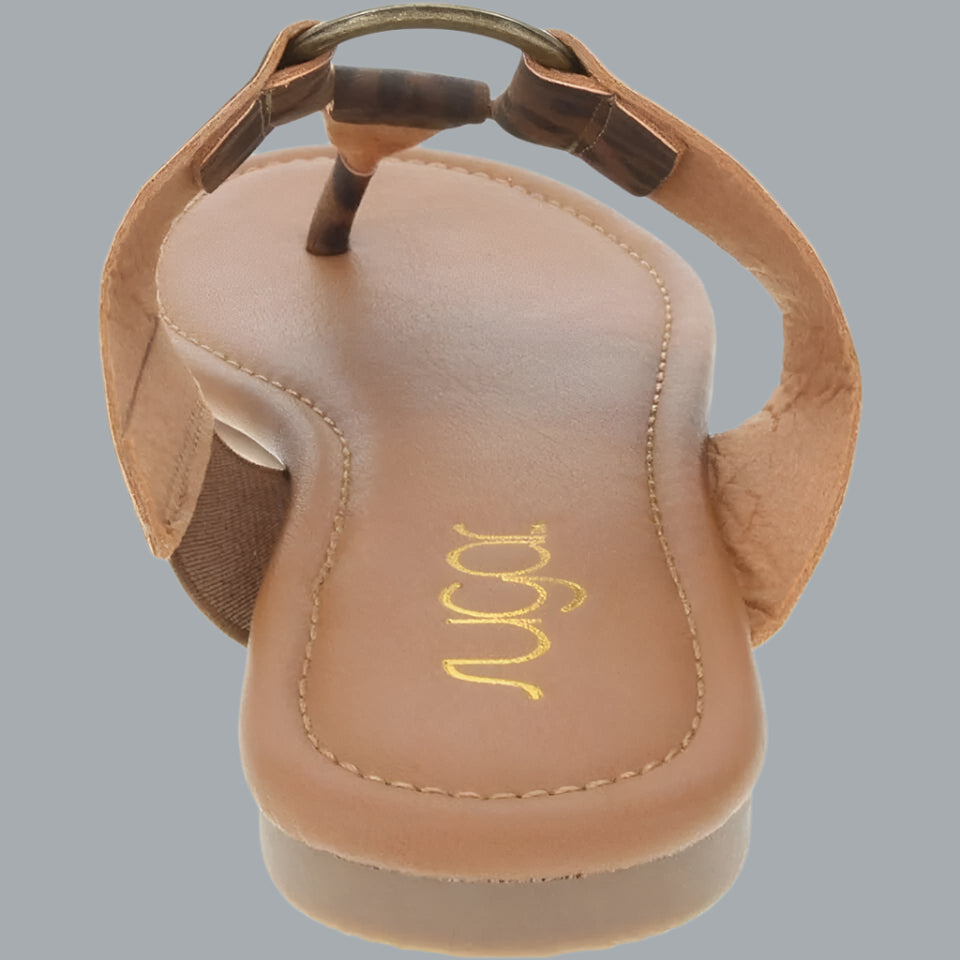 Sugar Women's Price Flat Thong Sandal with Ring Hardware Leopard 10