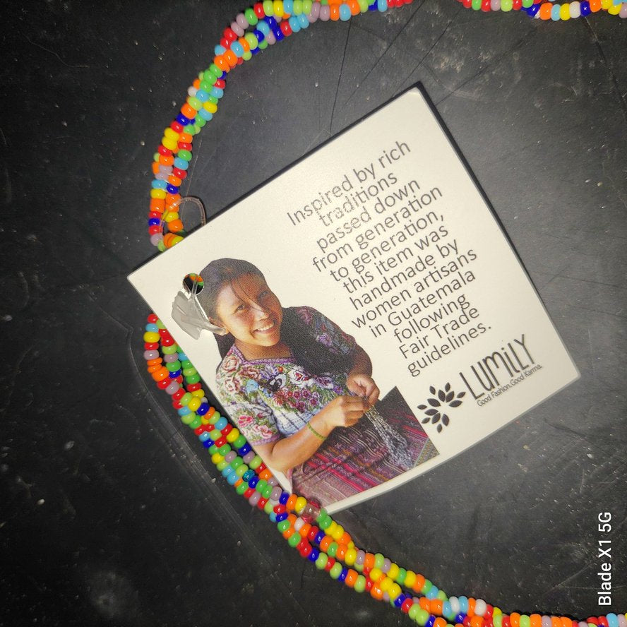 Hummingbird Seed Bead Necklace* Handmade in Guatemala