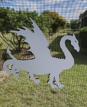 Load image into Gallery viewer, DCentral Dragon Flexible Screen Magnet: Double-Sided Decor; for Non-Retractable Screens, Multipurpose, Helps to Stop Walking into Screens, Covers Small tears in Screens, Size L 5.9&quot; x W 6.5&quot;
