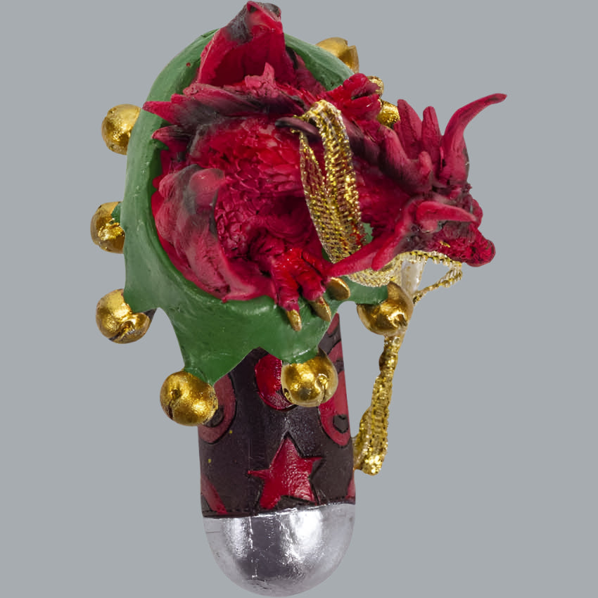 Dragon in Stocking Christmas Ornament