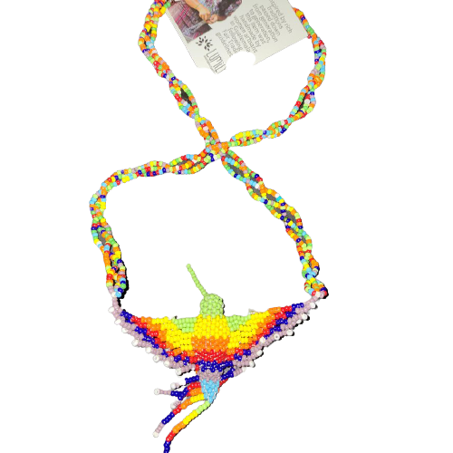 Hummingbird Seed Bead Necklace* Handmade in Guatemala
