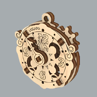 UGEARS U-FIDGETS HAPPY NEW GEARS