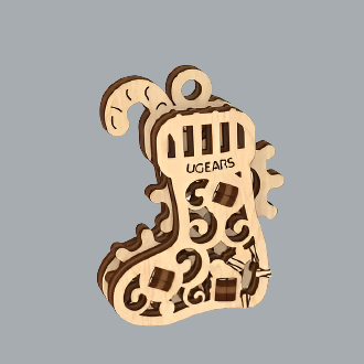 UGEARS U-FIDGETS HAPPY NEW GEARS