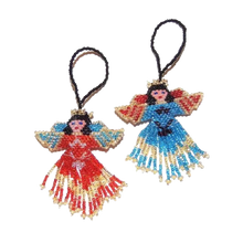 Load image into Gallery viewer, ANGEL SEED BEAD ORNAMENT Hand beaded in Guatemala 1 Random Angel
