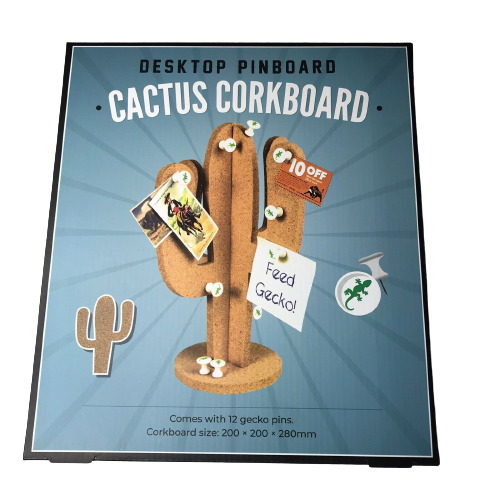The Original Fun Workshop Desktop Pinboard Cactus CorkBoard