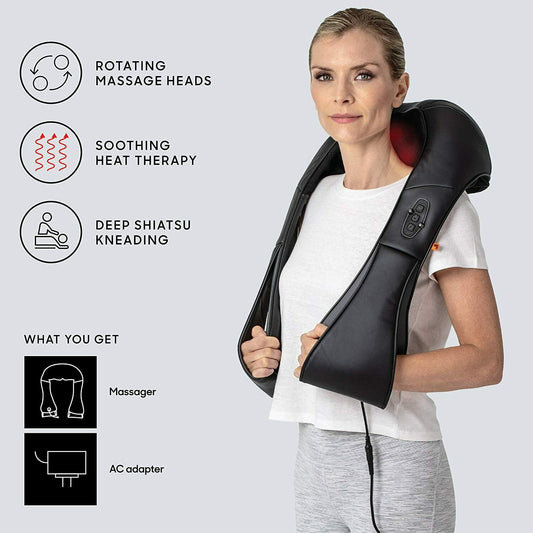 SHARPER IMAGE Reversible Neck & Shoulder Shiatsu Massager