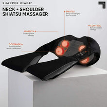 Load image into Gallery viewer, SHARPER IMAGE Reversible Neck &amp; Shoulder Shiatsu Massager
