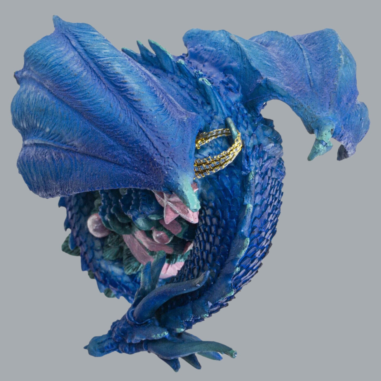 Blue Dragon on Christmas Tree Ornament
